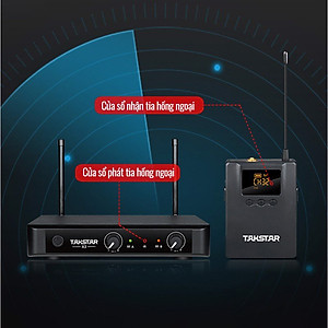 Takstar X3PP - Micro Không Dây UHF Cho Giảng Dạy, Phát Biểu, Sân Khấu, Phạm Vi Hoạt Động 50m - Hàng Chính Hãng