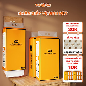 Giấy Rút Treo Tường- Giấy Ăn - Giấy Vệ Sinh Túi Giấy Treo Tường 4 Lớp Bột Gỗ Nguyên Sinh, Phù Hợp Cho Cả Mẹ Và Bé, Thấm Hút Nhanh, Không Chất Hoá Học