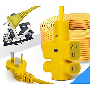 CUỘN DÂY ĐIỆN 16A - 250V DÀI 25M KÈM Ổ CẮM ĐÚC VÀ PHÍCH CẮM ĐÚC LIỀN DÂY CHỊU LỰC CAO CẤP (5 Ổ CẮM, DÂY 2 x 4 LI) - Hàng Chính Hãng