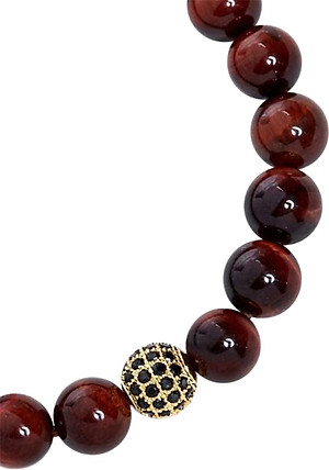 Vòng Đá Mắt Hổ Đỏ 8mm Ngọc Quý Gemstones w6