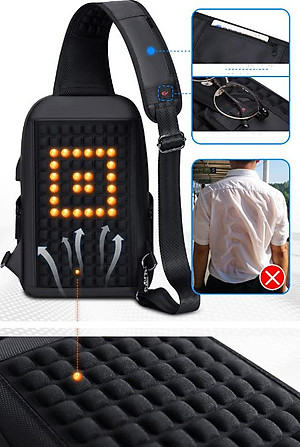 Túi đeo chéo đeo ngực nam thông minh đa chức năng thời trang cao cấp phong cách cá tính