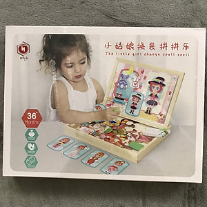 Đồ Chơi Cho Bé Gái, Đồ Chơi Ghép Hình Nam Châm Nhà Thiết Kế Thời Trang, Quà Sinh Nhật, Đồ Chơi Giáo Dục Phát Triển Trí Não Cho Bé