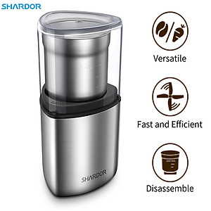 Máy xay hạt cà phê và gia vị đa năng cao cấp thương hiệu Shardor CG725S - Chất liệu: Thép không gỉ 304 - Công suất 200W - Hàng Nhập Khẩu