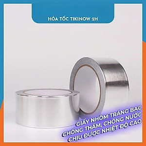 5cm x 30mét Băng Keo Giấy Bạc Nhôm Chịu Nhiệt Chống Nước Để Vá Thau Rổ, Chống Thấm Nhà Bếp Vá Ống Nước Thau Chậu