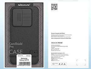 Ốp lưng cho Samsung Galaxy S23 FE bảo vệ camera chống sốc hiệu Nillkin Camshield chống sốc cực tốt, chất liệu cao cấp, có khung & nắp đậy bảo vệ Camera - hàng chính hãng