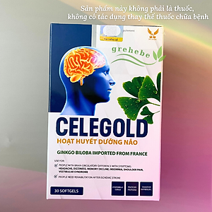 [TPBVSK] Celegold Hoạt huyết dưỡng não - Hỗ trợ hoạt huyết, tăng cường tuần hoàn não