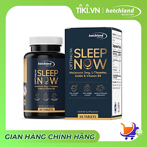 Viên uống hỗ trợ giấc ngủ, ngủ sâu, ngủ nhanh ngon giấc Optimum Sleep Now TPBVSK-Hàng chính hãng [Hộp 60 viên]-HL7812