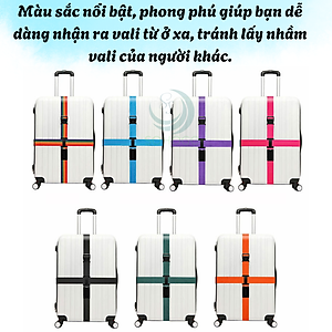 Dây Đai Vali Chữ Thập Có Khóa Số 3 Mã Bảo Mật 4m- Dây Đai Vali Chống Trộm Khóa Số 3 – Bản To Siêu Chắc- Dây Đai Hành Lý 4m – Dây Đôi Khóa Số Tiện Lợi- Dây Đai Vali Du Lịch Khóa Mã 3 Số