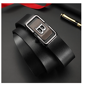 Dây lưng thắt lưng nam mặt khóa tự động hợp kim cao cấp phong cách cá tính