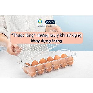 Khay Đựng Trứng Gà , Vịt Trong Suốt YoKo 12 Quả Có Nắp Đậy Tặng Kèm Khăn Lau Đa Năng PaKaSa - Hàng Chính Hãng INOCHI