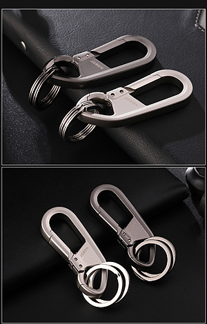 Móc khóa xe máy ô tô xe hơi Jobon có chốt móc đĩa quần, nước sơn cao cấp, thép inox không gỉ JB-193