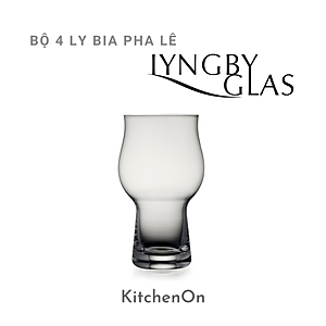 Bộ 4 ly bia pha lê Lyngby Glas Đan Mạch