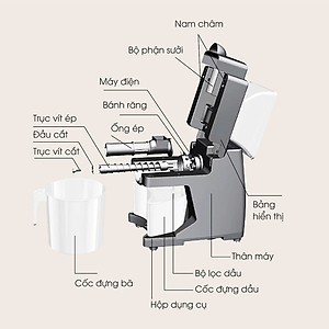 Máy Ép Dầu Thực Vật HAKAWA - HK-ED43 - Hàng nhập khẩu - Bảo hành chính hãng 12 tháng