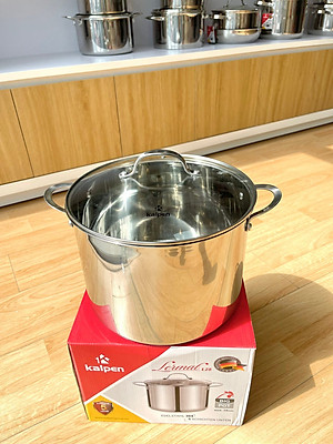 Nồi luộc gà inox 304 cao cấp 5 đáy Kalpen Size 28