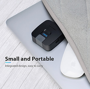 Bộ chia 4 cổng USB 3.0 Vention CHBBD - Hàng Chính Hãng