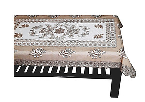 KHĂN TRẢI BÀN PAULEE - 856B (76 cm x 120 cm) HOA VĂN NÂU, PHỦ SALON, KHÔNG THẤM NƯỚC.