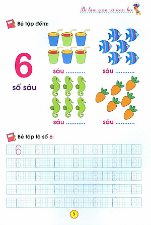 Sách Chuẩn bị cho bé vào lớp 1 - Bé làm quen với toán học Q4