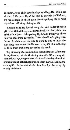 Sách Cẩm Nang Tư Duy Kĩ Thuật