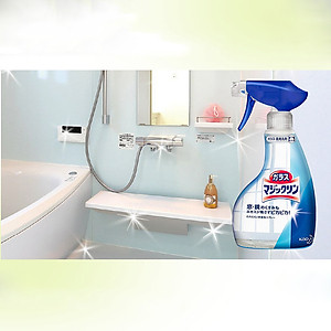 Xịt tẩy vệ sinh cặn Canxi Kao Nhật Bản 400ml trên vòi sen, bồn tửa mặt, kính nhà tắm, gạch men ố màu