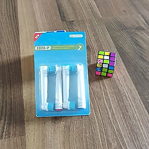 Cho máy Oral B Braun, bộ 4 Đầu Bàn Chải đánh răng điện thay thế MIHOCO EB28-P New Sensitive, làm sạch răng, cho nướu nhạy cảm, BỊ VIÊM