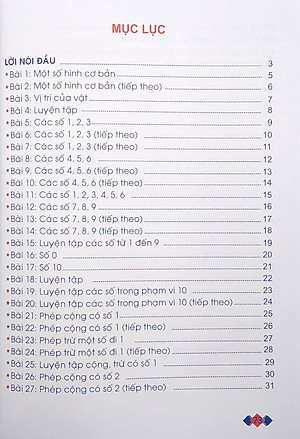 Vở Ô Li Bài Tập Toán Lớp 1 - Tập 1