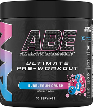 ABE Pre Workout - Applied Nutrition (30 Lần Dùng), Tăng Sức Mạnh Sức Bền, Tỉnh Táo Tập Trung Trước Tập