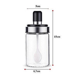 Hũ Đựng Gia Vị Lọ Đựng Gia Vị Kèm Thìa Tiện Lợi Hộp Kèm Thìa Tiện Lợi - Hàng Loại 1 - Chính Hãng MINIIN