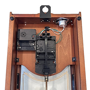 Đồng hồ treo tường RHYTHM WOODEN WALL CLOCKS CHIME CMJ502FR06 ( Kích thước 23.0 x 48.1 x 10.9cm), Vỏ màu nâu