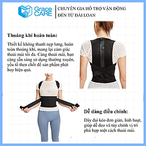 Đai Chống Gù Lưng Grace Care LB224 - Giữ Cột Sống Thẳng, Điều Chình Tư Thế, Phòng Đau Lưng