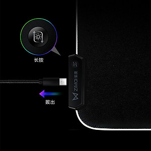 Lót chuột Mouse pad Led RGB 780*300*3mm - hàng nhập khẩu