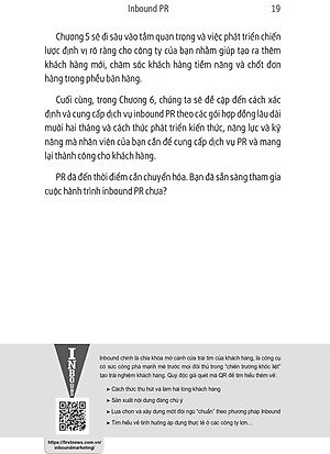 Sách Inbound PR - Dịch Chuyển Hoạt Động Theo Mô Hình Inbound