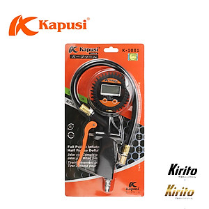 Đầu bơm xe ô tô - xe máy -đồng hồ đo lốp xe Nhật Kapusi