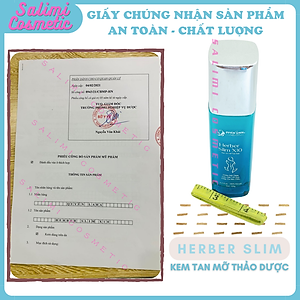 Kem Tan Mỡ Thảo Dược HERBER SLIM X10 120g, Hỗ Trợ Giảm Mỡ, Làm Mờ Vết Rạn, Làm Săn Chắc Da Vùng Bụng, Đùi, Bắp Tay, Bắp Chân, Cằm