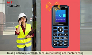 Điện thoại Masstel Izi S1 4G (LTE) Gọi HD Call - Hàng chính hãng