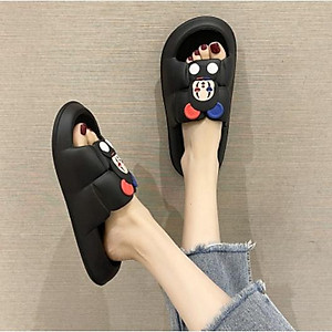  Dép bánh mỳ nữ, dép quai ngang HOẠT HÌNH CHUỘT, MÈO, GẤU siêu đáng yêu