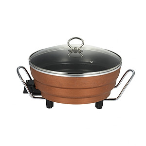 Chảo Nồi Lẩu Điện Chống Dính Đa Năng Công Suất 1360W, Nhiều Chức Năng Như Chiên, Xào, Nấu Ứng Dụng Trong Mọi Gia Đình -Hàng Chính Hãng MINIIN