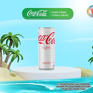 Lốc 24 Lon Nước Giải Khát Không Đường Coca-Cola Light Lon 320ml/Lon Coca-Cola Official Store Sale 25.10_TK