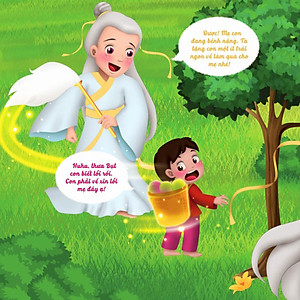 Sự tích Cây vú sữa – Truyện cổ tích Việt Nam minh họa màu sinh động, giàu tính nhân văn