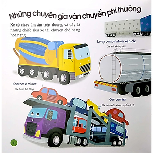 Sách Busy Machines - Trucks: Những Cỗ Máy Năng Nổ - Xe Tải (Song Ngữ Anh - Việt)
