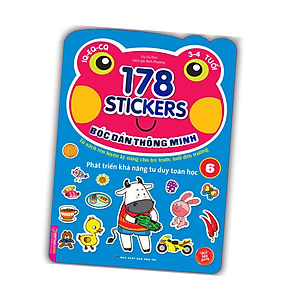 Sách Bóc Dán Hình Thông Minh Phát Triển Khả Năng Tư Duy Toán Học IQ EQ CQ (3-4 Tuổi) - 178 Sticker (Quyển 6)