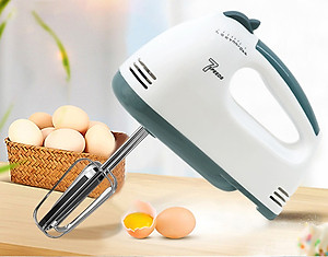 Máy Đánh Trứng Cầm Tay 7 Tốc Độ Công Suất Lớn Tặng Kèm 4 Que Đánh Cao Cấp Thép Không Gỉ - Hàng Chính Hãng - Hàng Nhập Khẩu