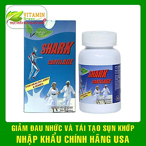 Viên uống sụn cá mập bổ khớp Nature Gift Shark Cartilage 750mg | Nhập khẩu chính hãng Mỹ