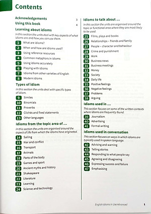 English Idioms In Use Advanced Book With Answers (Vocabulary In Use)