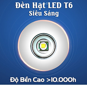 Đèn Pin Led Siêu Sáng Mini Có Sạc USB Có Hỗ Trợ Sạc Dự Phòng Lại Cho Điện Thoại Khẩn Cấp - Hàng Chính Hãng