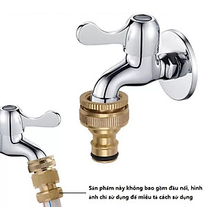 ĐẦU NỐI NHANH ĐỒNG TẠI VÒI PHI 21-27mm (1/2"-3/4") RA NỐI KHỚP NHANH