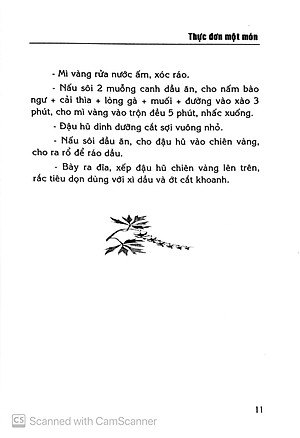 Sách Thực Đơn Một Món Nhanh, Ngon, Tiện Lợi