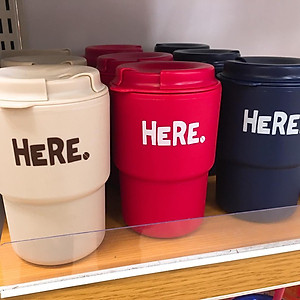 Cốc giữ nhiệt Here Inomata 320m có nắp xoay để đậy kín giữ nhiệt & đảm bảo an toàn vệ sinh - Hàng nội địa Nhật Bản |#Made in Japan|