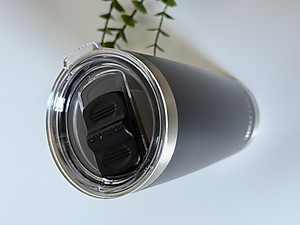 Ly Giữ Nhiệt Nắp Trượt Chống Tràn Rinfere - Tặng Kèm Ống Hút Không Gỉ, Dụng Cụ Vệ Sinh Ông Hút (590ml)