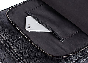 Balo Nam Da Bò Cao Cấp - BHM8110 Ba lô laptop 15.6inch, nhiều ngăn phụ kiện