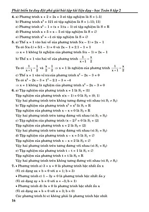 Sách Phát Triển Tư Duy Đột Phá Giải Bài Tập Tài Liệu Dạy - Học Toán Lớp 8 (Tập 2)